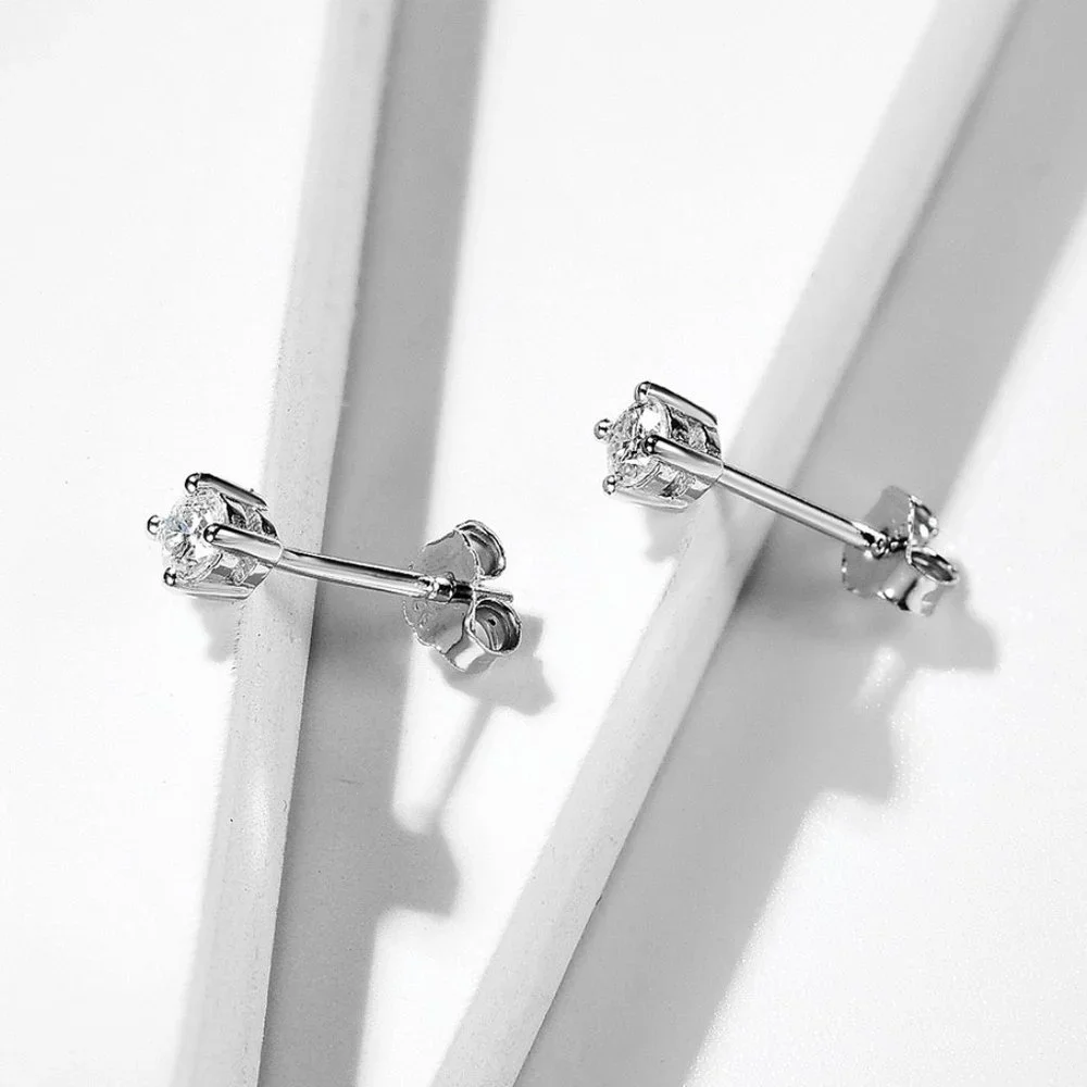 0.30ct. t.w. Diamond Brilliant Cut Stud Earrings - Picture 5 of 15